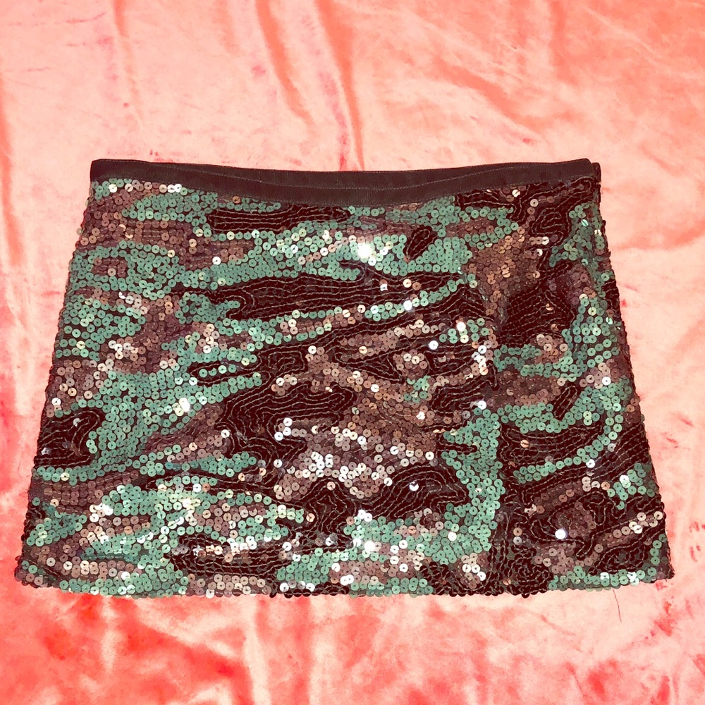 Guidi sequin mini skirt